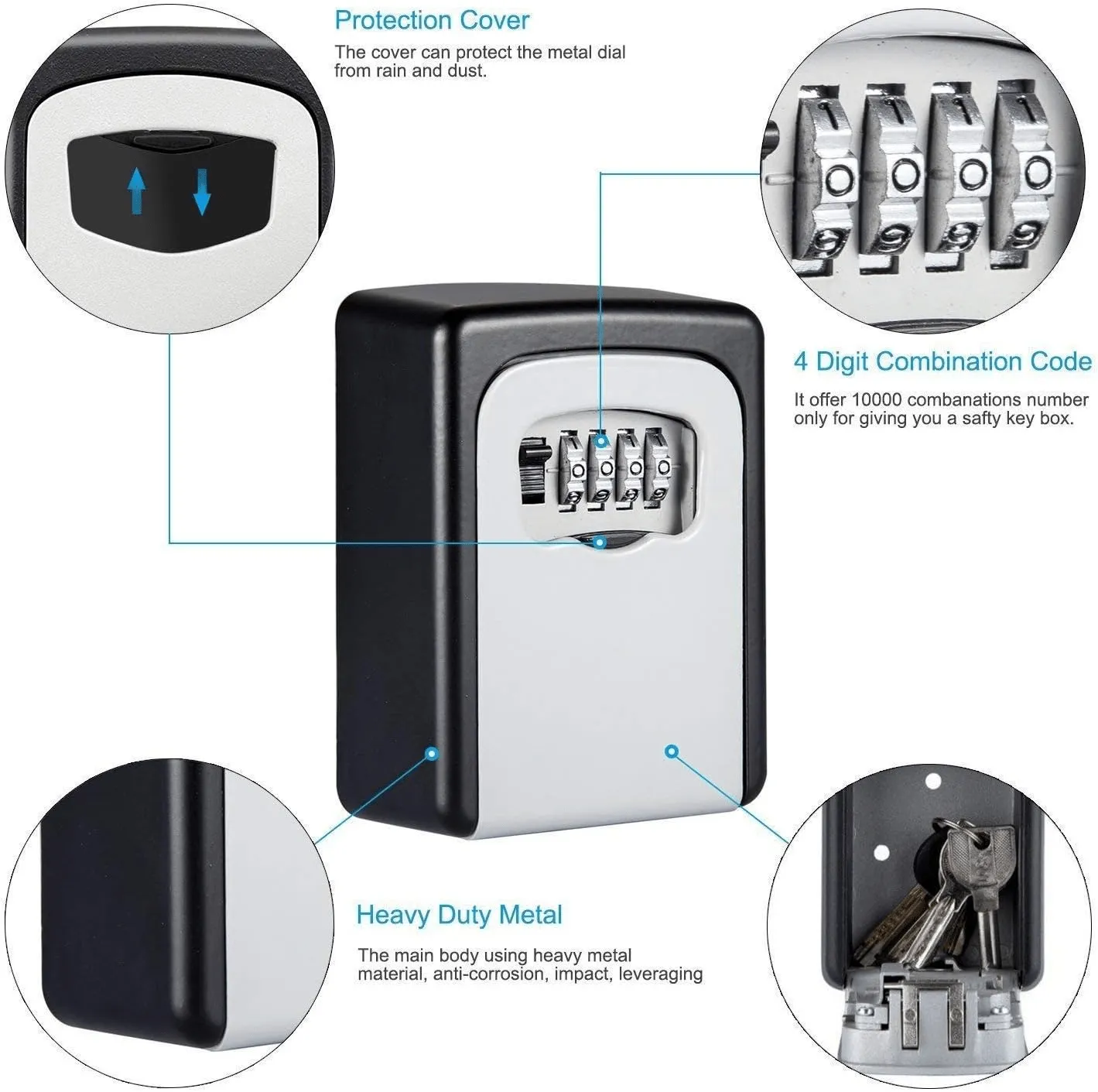 Key Lock Box Keysafe Outside Police Approved