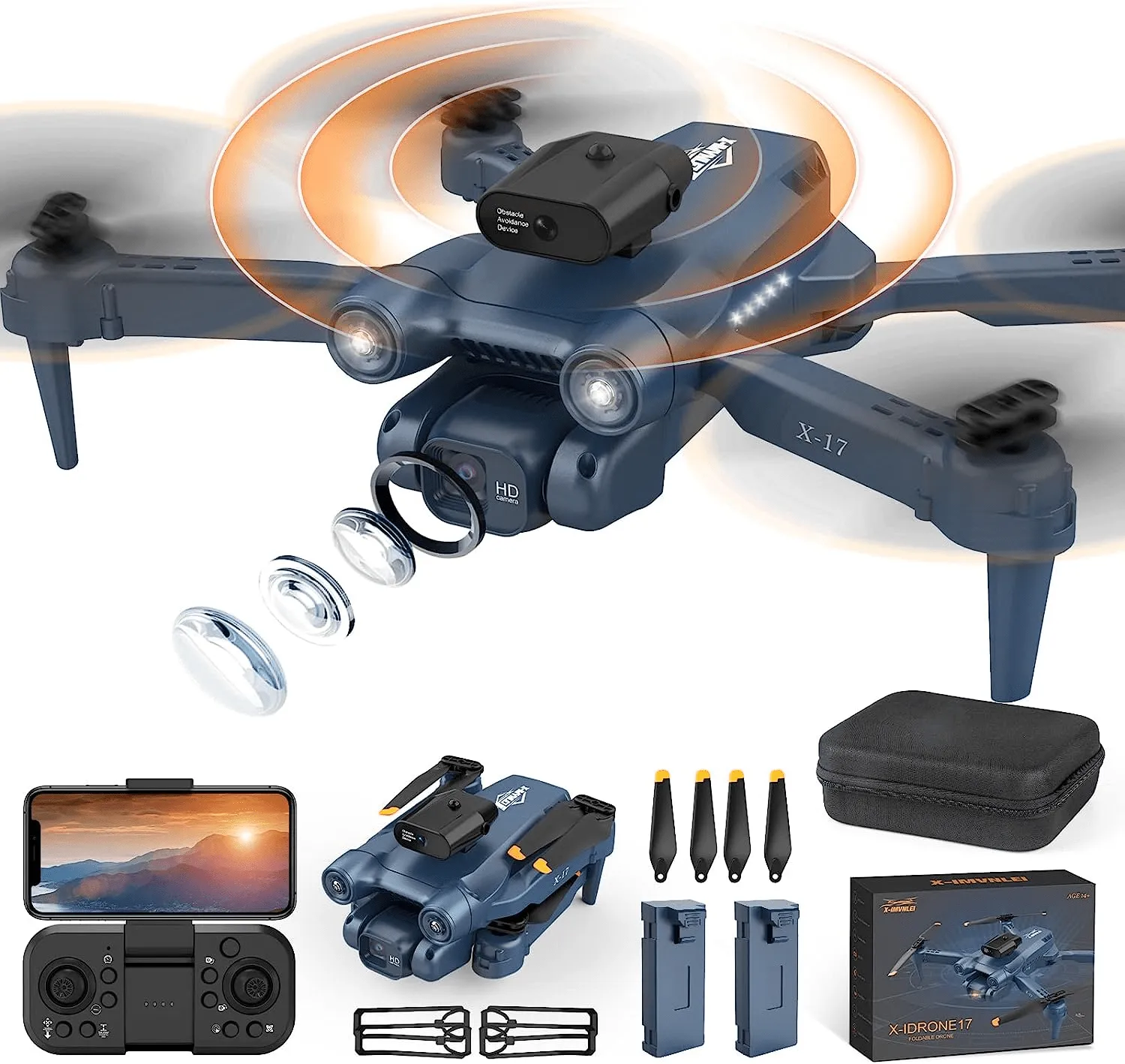 Professional Foldable Quadcopter Drone with GPS