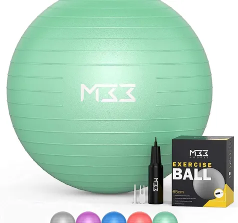 Extra Thick Anti-Burst Yoga Ball with Hand Pump