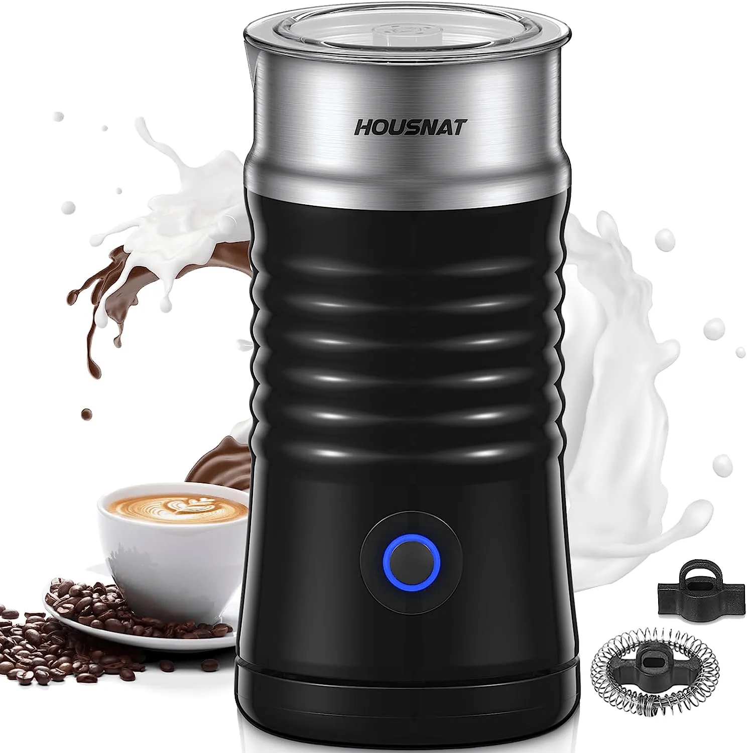 Automatic Milk Warmer and Frother Ideal for Coffee Latte Cappuccino