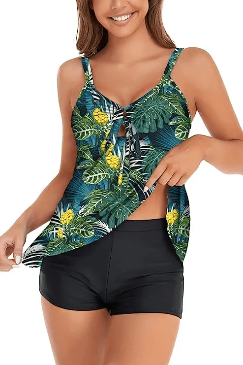 Swimsuits for Women Floral Print Tank Top