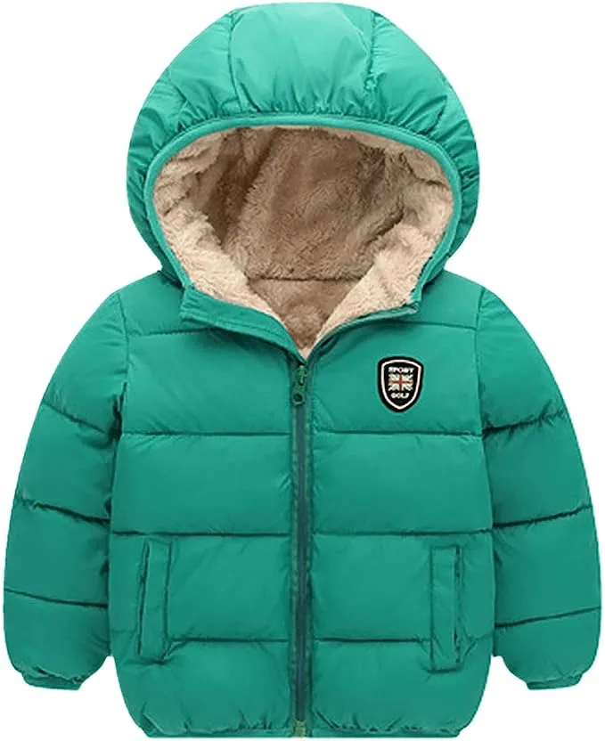 Toddler Baby Hooded Outerwear Jacket for Boys and Girls