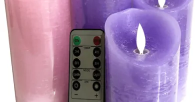 Remote LED Candles Set with Realistic Moving Flame