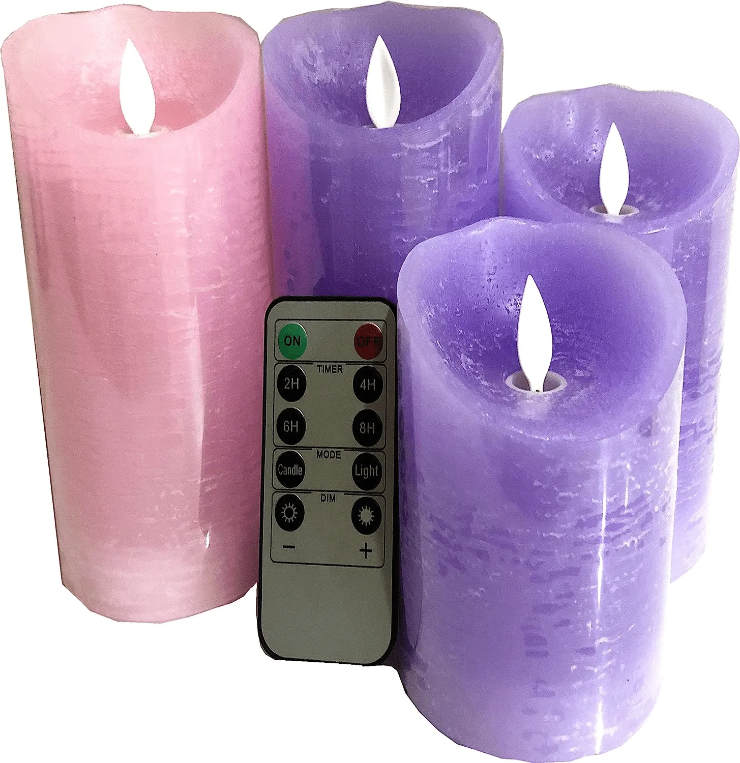 Remote LED Candles Set with Realistic Moving Flame