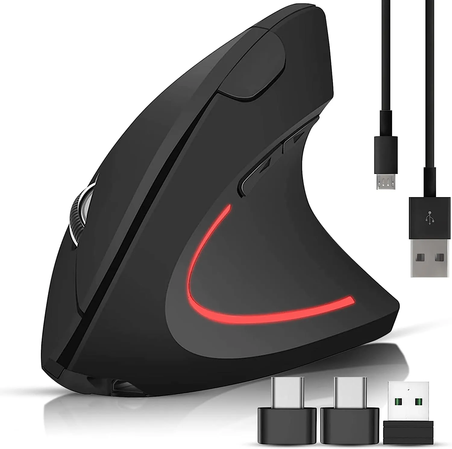 Rechargable Vertical Mouse Wireless for Laptop e PC