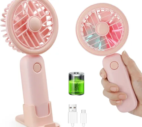 Mini Handheld Fan Portable USB Rechargeable