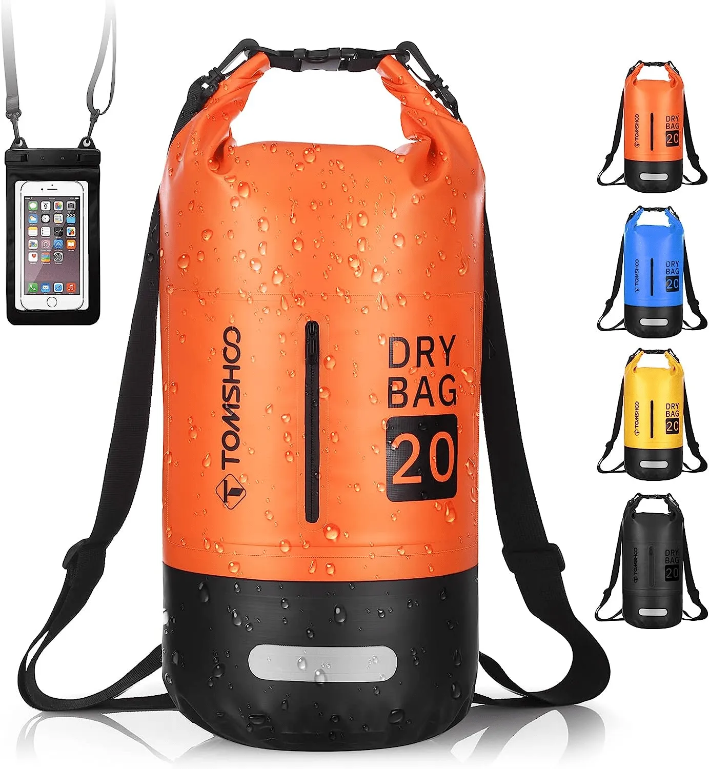 Waterproof Backpack Bag with Waterproof Mobile Phone Pocket