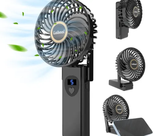 Foldable Mini Fan with USB Rechargeable Battery