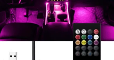 Interior Car Strip LED Lights with Sound Sensor and Remote Control