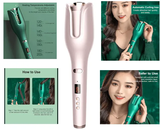 Auto Hair Curler Automatic Curling Iron Negtive ion