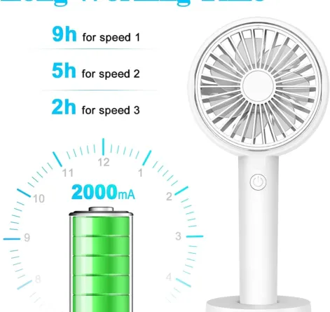 Portable Mini Handheld USB Rechargeable Fan