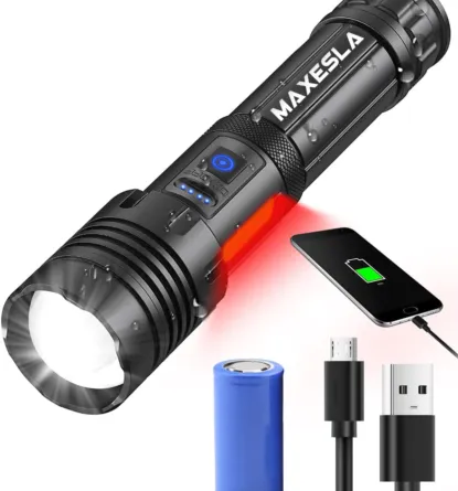 LED Super Bright Rechargeable Torch Battery Powered