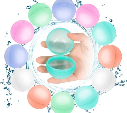 Reusable Water Bomb Balloons Self-Sealing Silicone Water Splash Ball