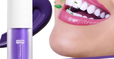 Purple Toothpaste for Teeth Whitening