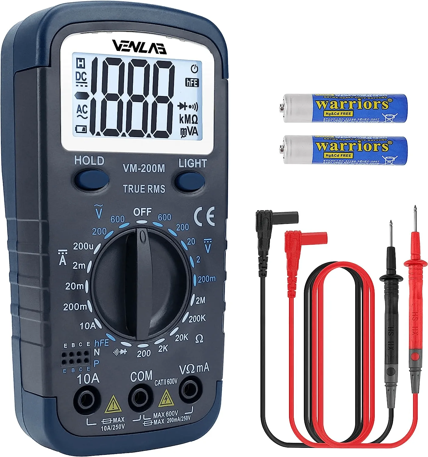 Digital Multimeter Portable Voltmeter Ampmeter Ohmmeter