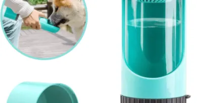 Dog Walking Travel Water Bottle with Food Container