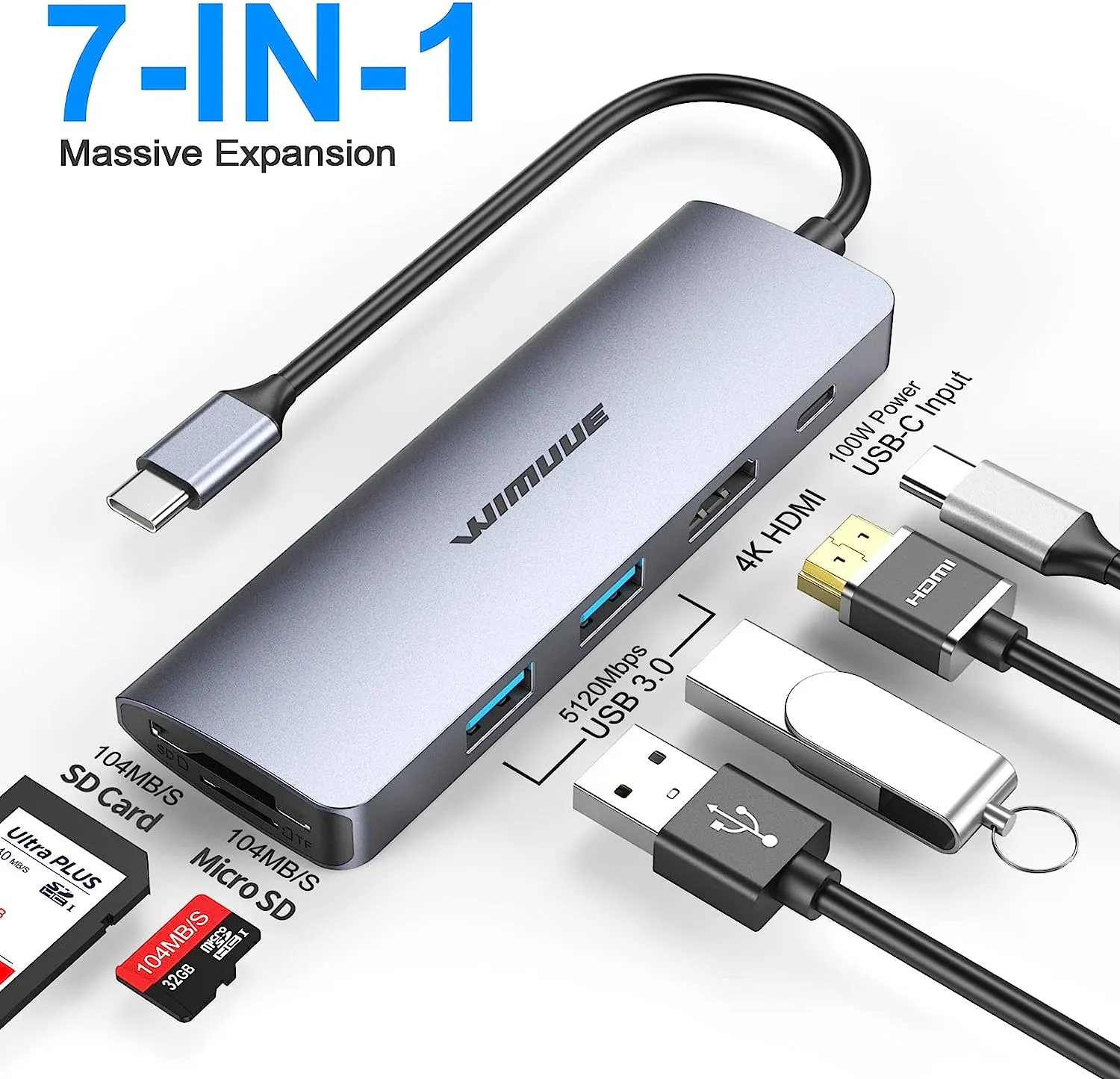 USB C hub HDMI adapters multiport