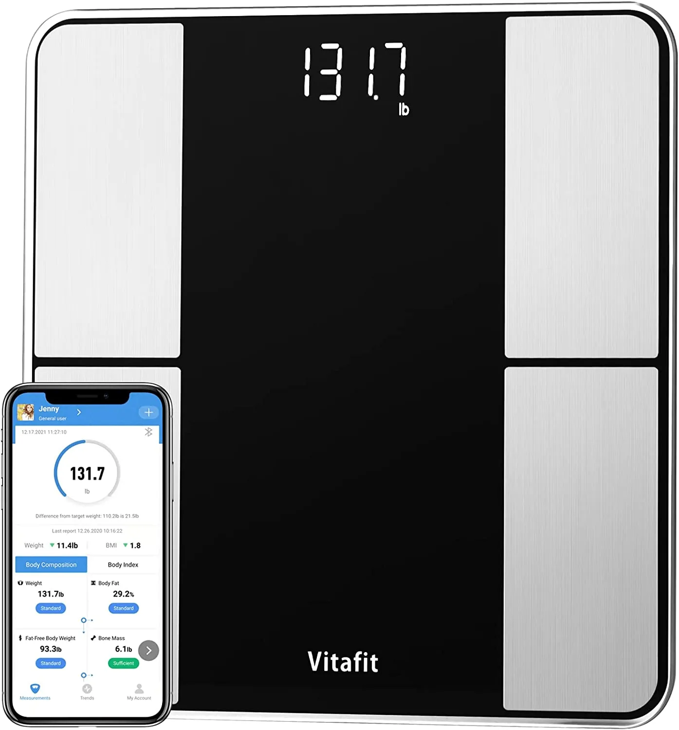 Wireless Body Composition Scale with Smartphone App