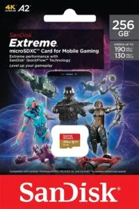 SanDisk 256GB Extreme microSDXC card for Mobile