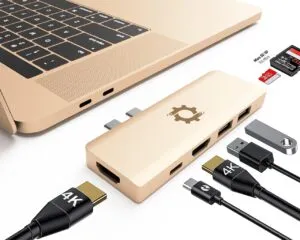 USB C Hub For MacBook, Aluminum Triple Display Adapter