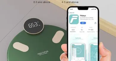 High-Precision BMI Bathroom Scales with Smartphone App