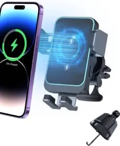 Fast Charge Wireless Car Charger and Phone Holder