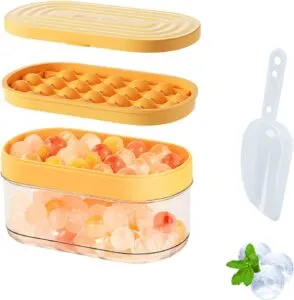 Silicone Ice Cube Tray with Lid Easy Release and Reusable