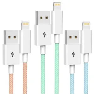 Nylon Braided Extra Long iPhone Charger Lightning Cable