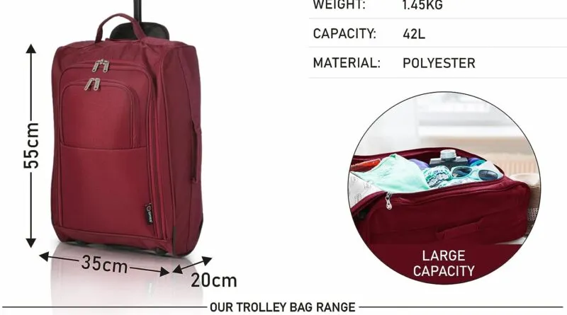 Carry On Lightweight Travel Cabin Approved Trolley Bag