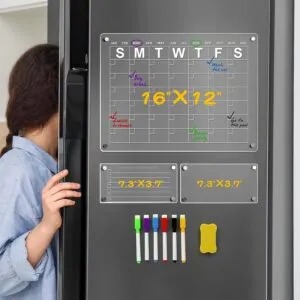 Magnetic Acrylic Calendar Board for Fridge