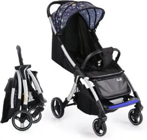 Multiposition Recline Aluminum Frame Baby Stroller