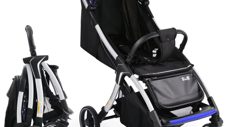 Multiposition Recline Aluminum Frame Baby Stroller