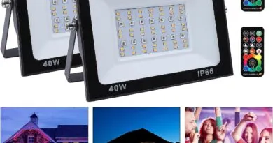 2 Pack LED Floodlight Outdoor with RGB Colour Changing