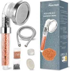 Ionic Shower Head Handheld Increase Pressure Water Saving with Hose