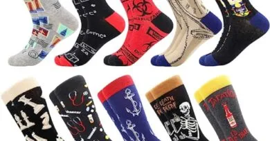 Colorful Mid Calf Funky Dress Socks for Men