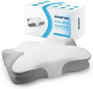 Cervical Pillow for Neck Pain with a Dual Core Memory Foam