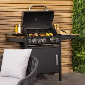 Gas BBQ Black Powder Coating great for Outdoors
