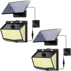 Solar Powered Wall LED Lights with Motion Sensor