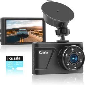 Screen Car Camera FHD Dashcam Front with SD Card