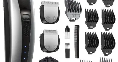 Cordless Hair Clippers for Men with Detachable Blades and Turbo Motor