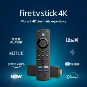 Fire TV Stick 4K watch TV and movies in vibrant 4K Ultra HD