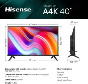 Hisense 40 Inch FHD VIDAA Smart TV