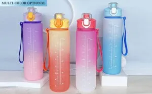 Sports Water Bottle with Volume Markings