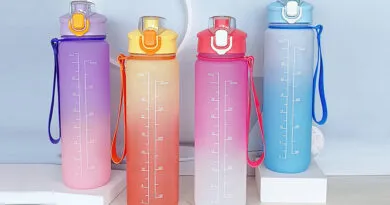 Sports Water Bottle with Volume Markings