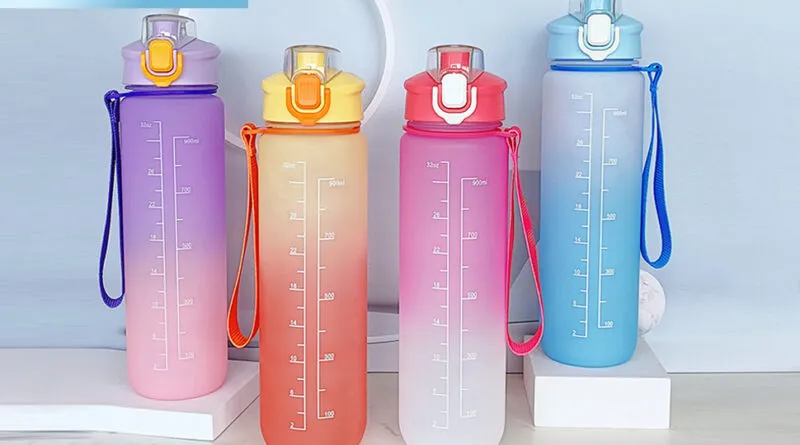 Sports Water Bottle with Volume Markings