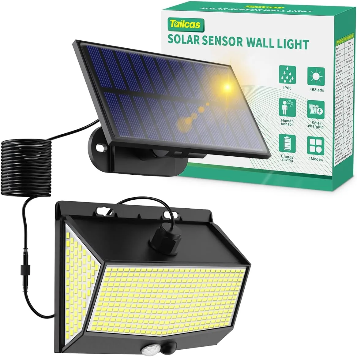 Solar Security Lights Outdoor with Motion Sensor