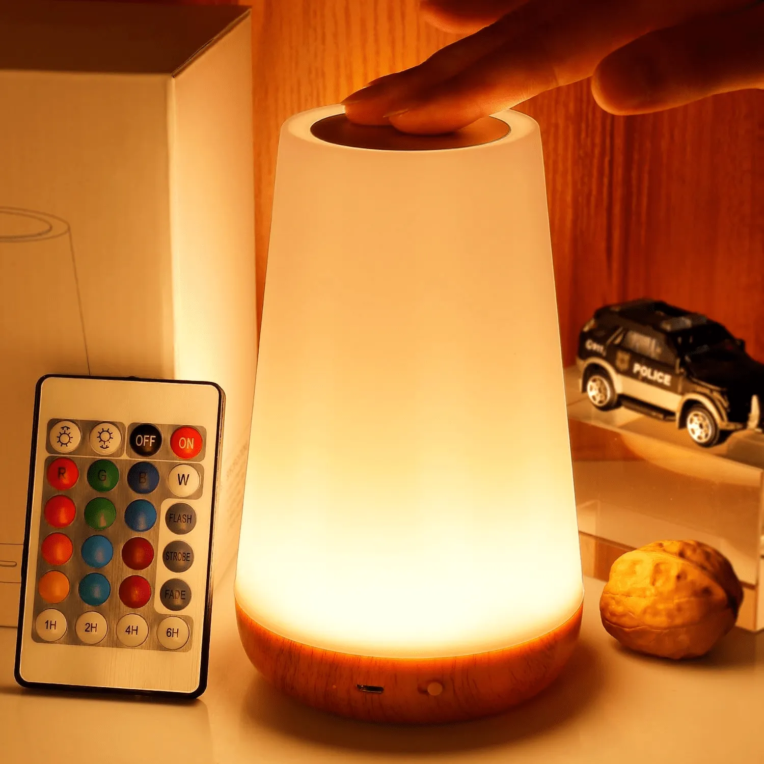 Touch Lamp Sensor Control with Quick USB Charging Port