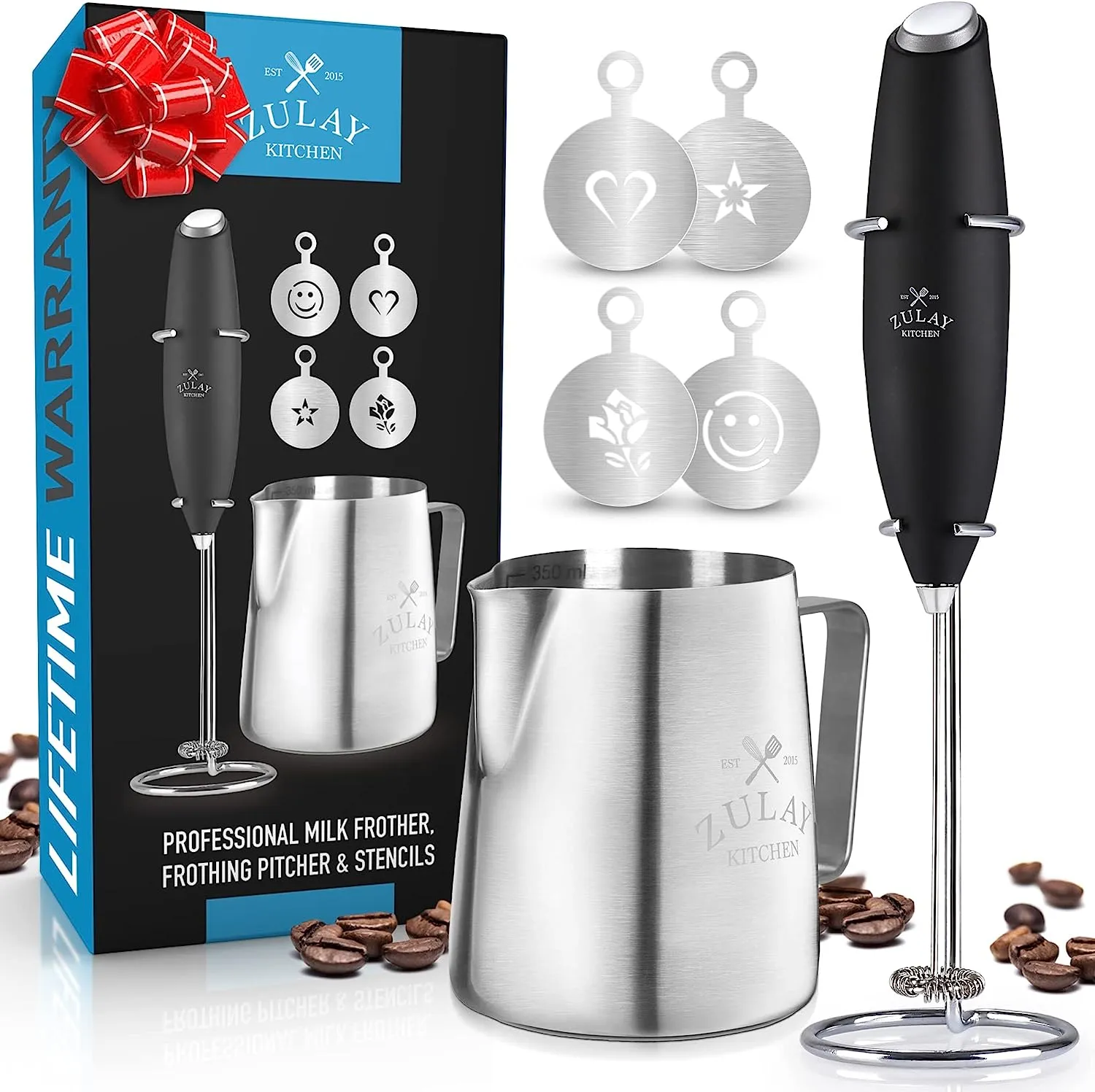 Milk Frother Complete Set Handheld Foam Maker for Lattes