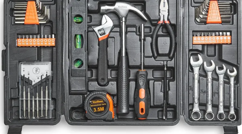 Home Tools Kit with Hand Tools in Carry Case