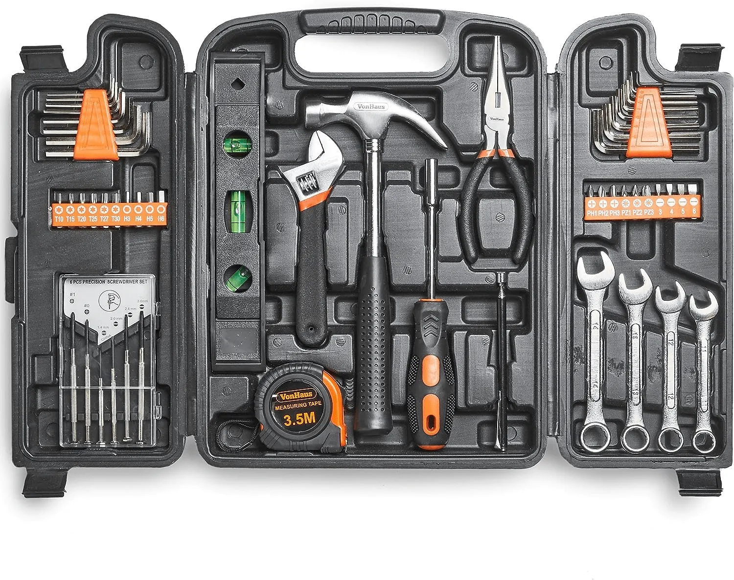 Home Tools Kit with Hand Tools in Carry Case